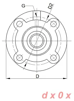 Zespół z oprawą żeliwną UKFC.208H SNR Autentyczny
